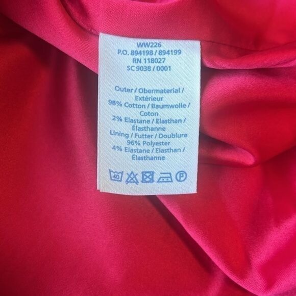 Boden Dress Womens 14R Pink Navy Floral Print Sleeveless Sheath Knee Length - Picture 9 of 12